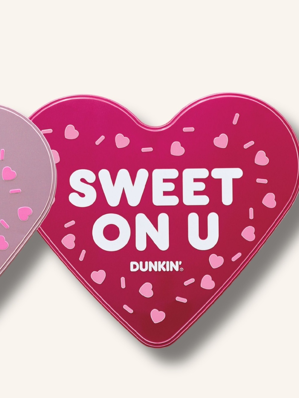 Dunkin' Sweet On U Heart Storage Tin - Pink